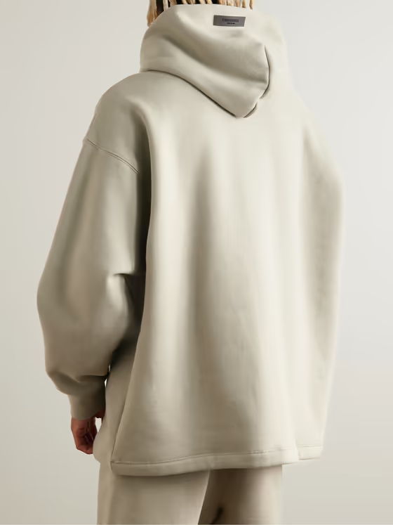 Logo-Appliquéd Cotton-Blend Jersey Hoodie
