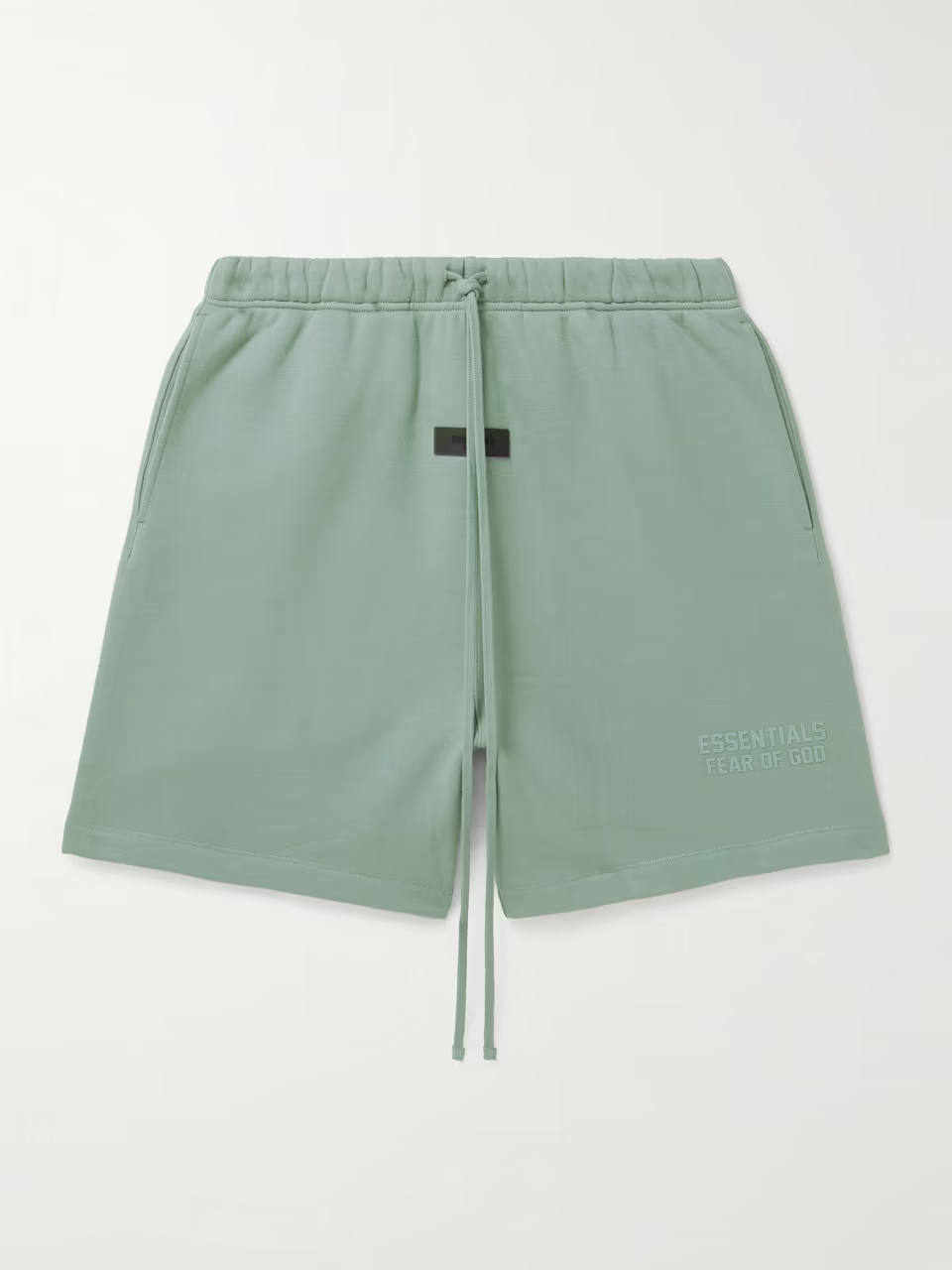 Logo-Appliquéd Wide-Leg Cotton-Blend Jersey Drawstring Shorts